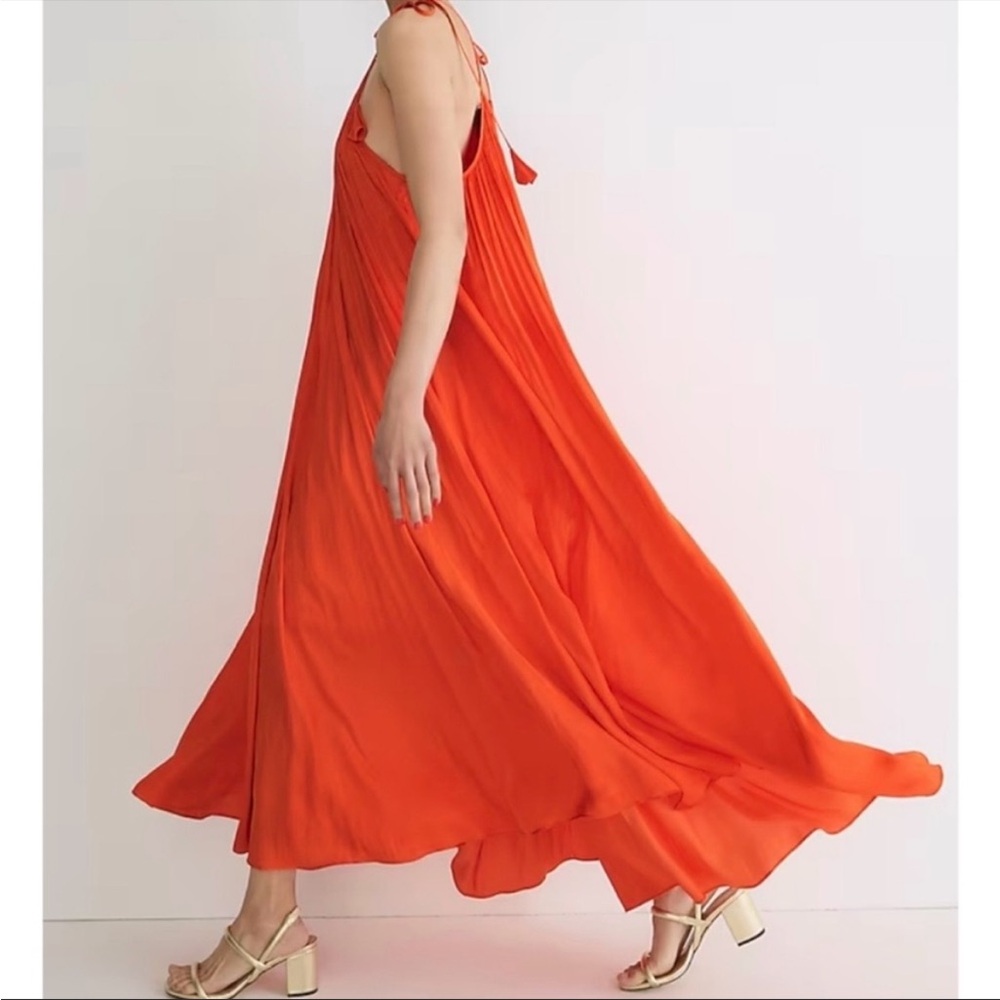 J Crew collection, Rosaline Dress, Orange, Size S
